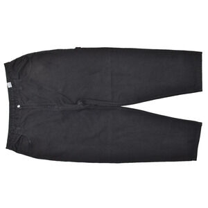 Men's Unbranded Black Cotton Carpenter Cargo Jeans Regular Size 46x31 Workwear